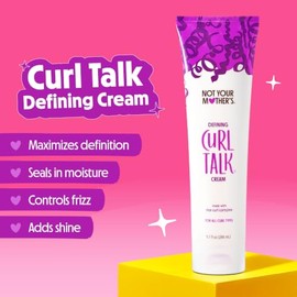 Not Your Mother's Curl Talk Frizz Control Sculpting Gel Y Crema Definitiva (Paquete De 2) - 9.7 Fl Oz - Formulado Con Complejo Rice Curl - Todos Los T