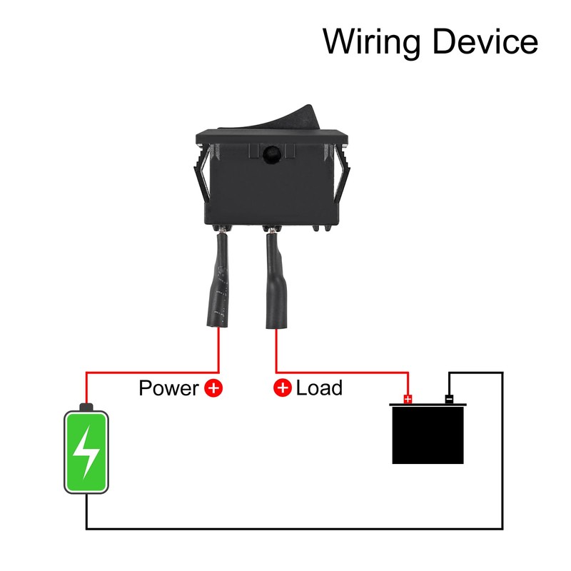 10pcs 12V Rocker Switch AC 6A/250V 10A/125V SPST 2 Pin