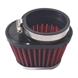 Motorcycle 60mm Air Filter Clamp On Air Filter 2.36" Mushroom Head Engine Air Cleaner Fits for ATV/Dirt Pit Bike/Mini Bikr/Go Kart/Scooter-Red