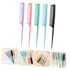 Mikinona 5pcs Dandruff Comb Tailcomb Fine Tooth Hair Comb Double