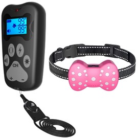 SUNWAYES Dog Training Collar, Shock Collar 3000Ft Remote E-Collar with Beep Vibration and Electric Shock, for Small Medium Large Dogs Bark Collar (Pine)