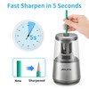 JARLINK Electric Pencil Sharpener, Heavy-Duty Helical Blade to Fast Sharpen,
