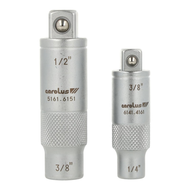 Carolus 6 in 2 Socket Adaptors Converters 1/2" 3/8" 1/4"