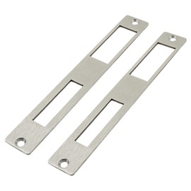 Opfiue Strike Plate Door Flat, 172mm x 23.7mm, Stainless Steel, 2PC