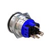 Metzler - Pressure Switch 25mm - LED Ring Lighting Blue