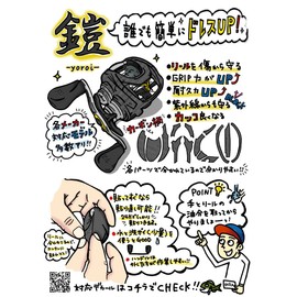 CUSTOM SEAT.JP ARMOR FOR YOROI 17 BUS ONE XT CUSTOM DECAL SCRATCH PROOF SCRATCH PROTECTION BAIT REEL CUSTOM (CLEAR FOR LEFT HANDLE))