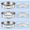 3 Pack 304 Stainless Steel Mesh Lab Sieves, 200mesh 0.075mm,