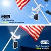 Flag Light Solar Powered,2 in 1 Brightest Led Flagpole Lights
