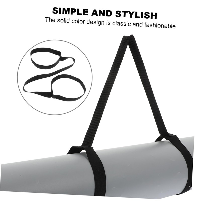 KICHOUSE 4pcs Yoga Mat Carrying Straps Sling for Storage Lightweight