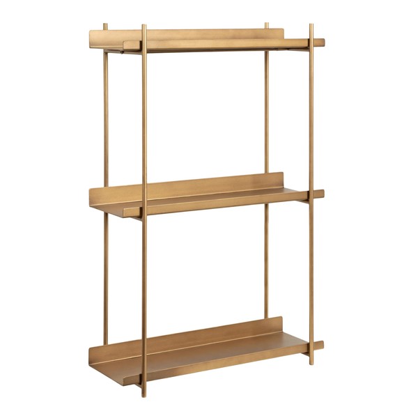Kate and Laurel Dominic Modern Metal Bathroom Shelf, 20 x
