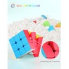 ROXENDA Speed Cube Set, 2X2 3X3 Speed Cube Stickerless Puzzle