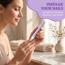 JHAZUN 4 Pezzi Penna per olio per cuticole 3 in 1, con punta in ceramica, spingicuticole con punta in ceramica, per unghie secche e danneggiate