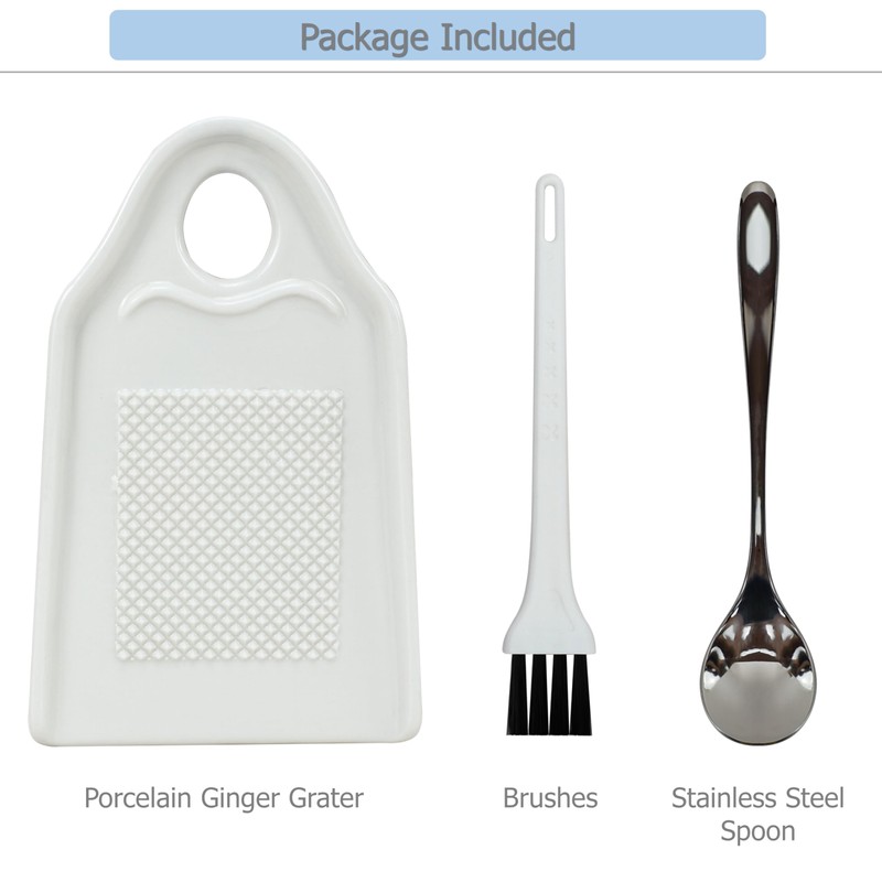 EIKS Porcelain Grater Plate for Grinding Wasabi Ginger Cheese Lemon