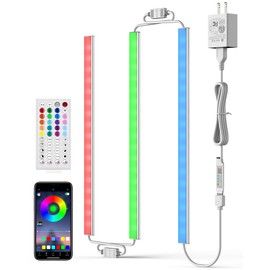 ASOKO 200 Lumens RGB Under Cabinet Lights - 3 Pack, 12-inch Linkable LED Strip Lights with Music Sync, APP & Remote Control for Ambient Room Decor