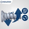 HEXATON Euro Screws with Countersunk Head - 4 x 13