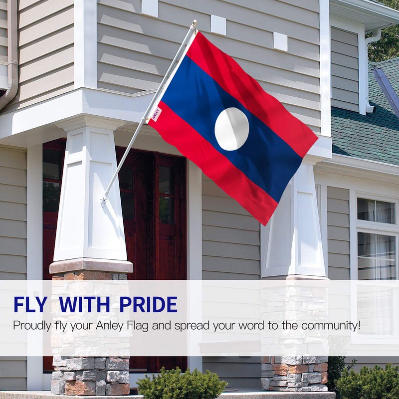 ANLEY Fly Breeze 3x5 Feet Laos Flag - Vivid Color