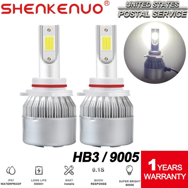 SHENKENUO For Toyota Matrix 2003-2014 HB4 LED Headlight Bulbs Conversion