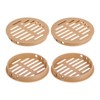 QUARKZMAN Round Soffit Ventilation 3 Inches, Pack of 6 Orange