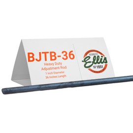 Ellis 1" Diameter Steel Adjustment Rod - 36" Length for Heavy Duty Steel Shores & Bridge Jacks - Extra Leverage for Height Adjustment