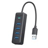 PHIXERO USB 3.2 Gen1 Compact Hub, USB A 4-Port Splitter