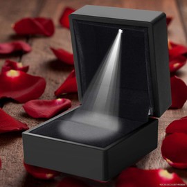 Proposal LED Ring Case, Ring Case, Jewelry Storage, Anniversary Gift