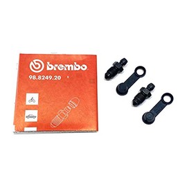 Set of Black Bleed Bleeder Air Valve Screw Nipples for Brembo Front/Rear Brake Caliper on Mitsubishi Evo
