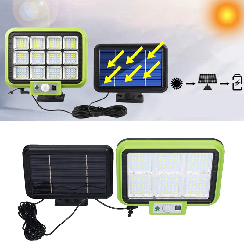 Solar Light Rotatable Panels Rechargeable Battery Motion Sensor Function Waterproof