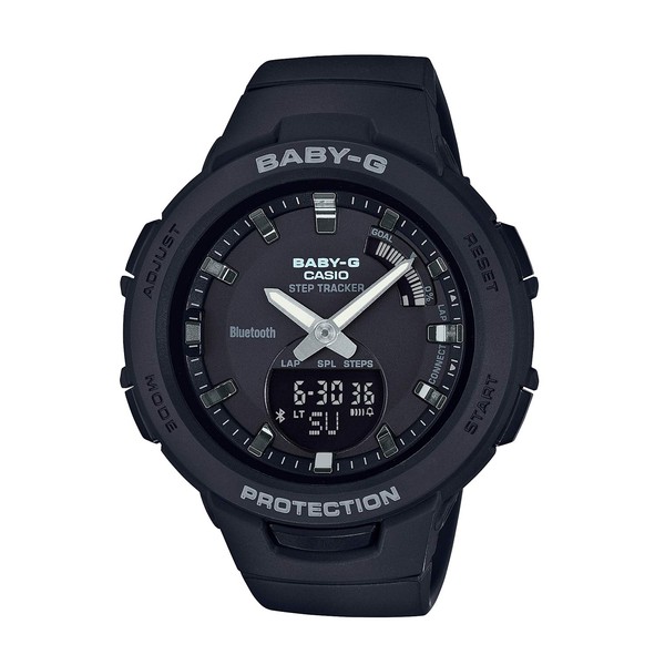Casio BSA-B100 Series Baby G for Sports Wristwatch, Pedometer, Bluetooth,