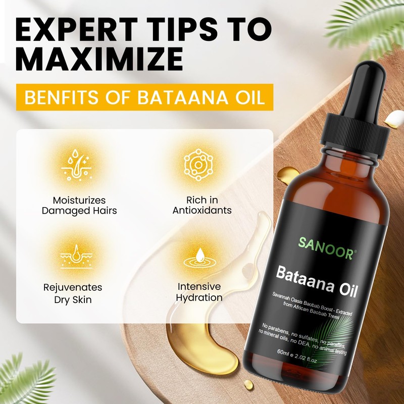 African Batana Oil |100% Pure (2.02oz)| Infused with Nutrients Pure