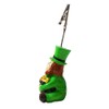 BNW Lucky Leprechaun Ticket Holder - Green Ceramic Figurine -