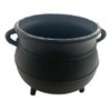 Crystalo - Black Painted Cast Iron Cauldron Size- 7 "D