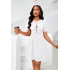 FANDEE Vestido Blanco Elegante para Mujer White Dresses for Women