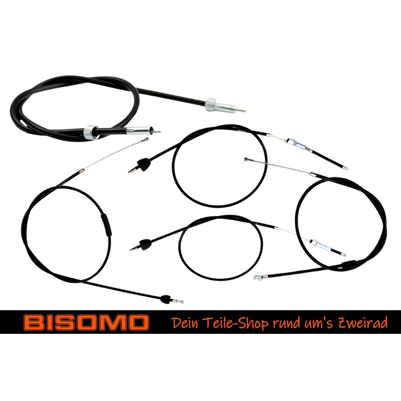 5-Piece Bowden Cable Set for Simson KR51/2 with Speedometer Cable
