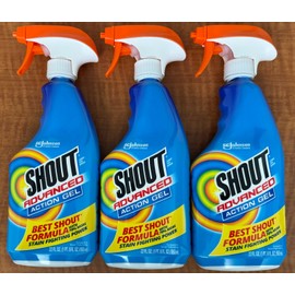 Shout! Factory 3pack Shout Advanced Action Gel Laundry Stain Remover 22fl oz Best Shout Formula