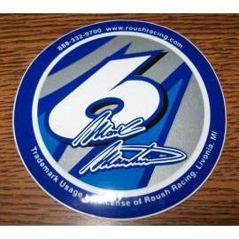 MARK MARTIN #6 ROUSH RACING 3 INCH ROUND DECAL STICKER BRAND NEW!!!!
