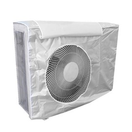 LKXHarleya Air Conditioner Covers for Outside Units, 39 x 16 x 30 in Waterproof Dustproof Sun Protection Anti-Snow Air Conditioner Cover with Vent Hole Fit for 3P Plus AC Unit(White)