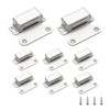 Ravinte 8 Pack Silver Magnetic Door Catch, Brushed Satin Nickel