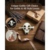 2 Sets Cat Skull Shape Hair Clip with Bone Pin,