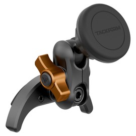 Tackform LINK Vent Phone Mount Compatible with 2016-2023 Toyota Tacoma and 2014-2021 Toyota Tundra | Aluminum | Zero Slip | Universal Magnetic Phone Holder | 2" Arm | Orange | (NOT MAGSAFE Compatible)