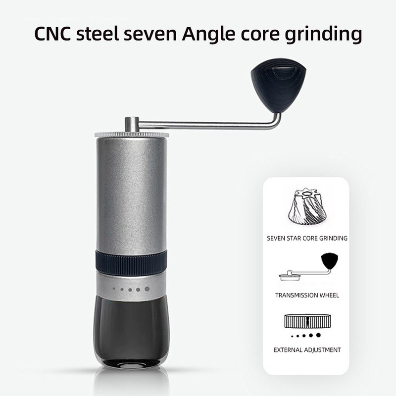 Manual Coffee Bean Grinder CNC Stainless Steel Hand Coffee Mill