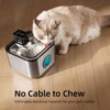 Speedeer Wireless Cat Water Fountain Stainless Steel, 135oz/4L Pet Fountain