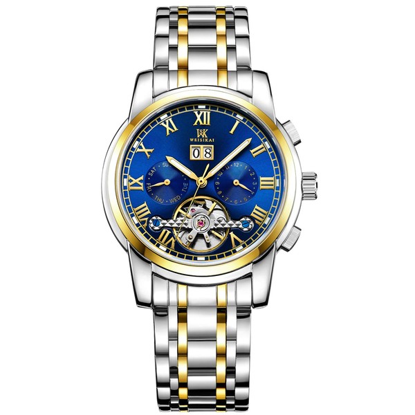 RORIOS Men's Mechanical Watch, Automatic Mechanical Watch, Hand-wind Watch, Business