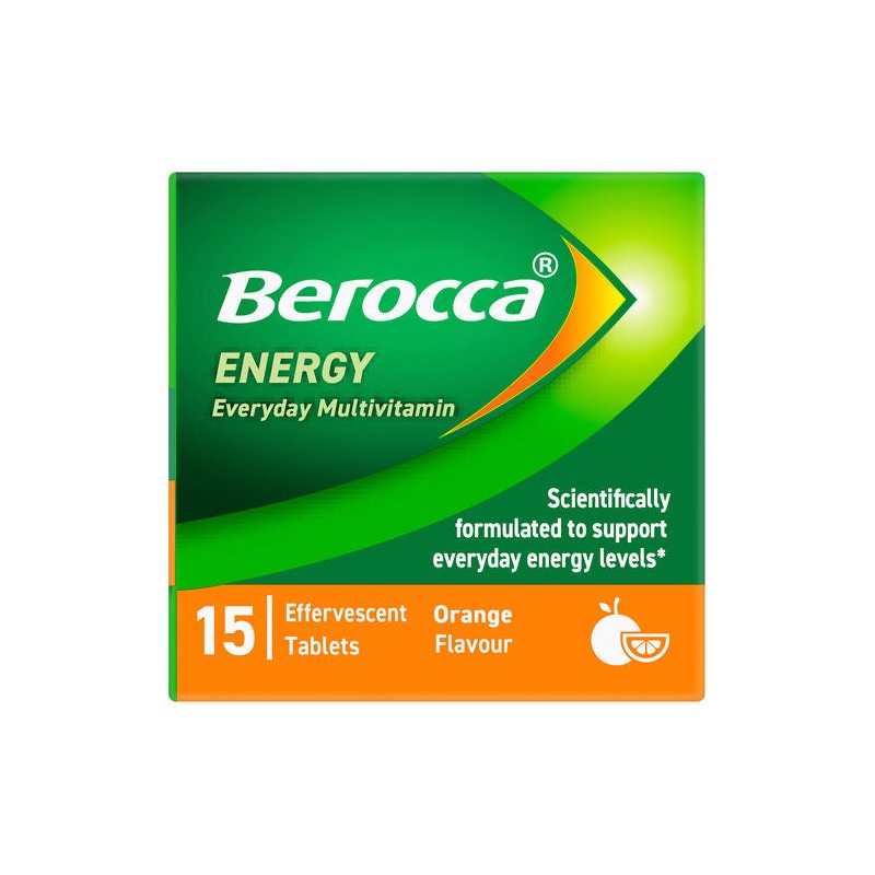 Berocca Energy Orange Effervescent Tablets 15 Pack