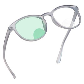 Bifocal Reading Glasses with Blue Light Blocking Lenses, Bifocal Reader for Women and Men, Oval frame with Spring Hinge (+0.50/+2.50 magnification)