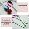 Kyraton Rainbow Teaspoons, 12 Pieces Titanium Colorful Plating Stainless Steel