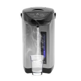 CNCEST Water Boiler & Warmer, 304 Stainless Steel Removable Water Tank, 360 ° Rotating Chassis Electric Kettle for Dining Rooms, Living Rooms, Kitchens, Tea Rooms, Bedrooms, Offices, Hotels (Black)