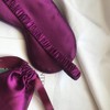 LCBD Silk Satin Sleeping Eye Mask, Dark Purple Sleep Eye