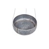 Creative Co-Op Grey & Gold Hanging Iron Planter