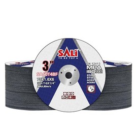 SALI 100 Pack Cut Off Wheels 3 Inch General Purpose Metal Cutting Wheel for 3 in Angle Grinders and Die Grinders- Cutting Disc Aggressive Cutting 3 * 1/16 * 1/4 Operating Up to 20380 RPM and 80