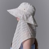 Floppy Sun Hat with Detachable Rayon Neck Drape for Women